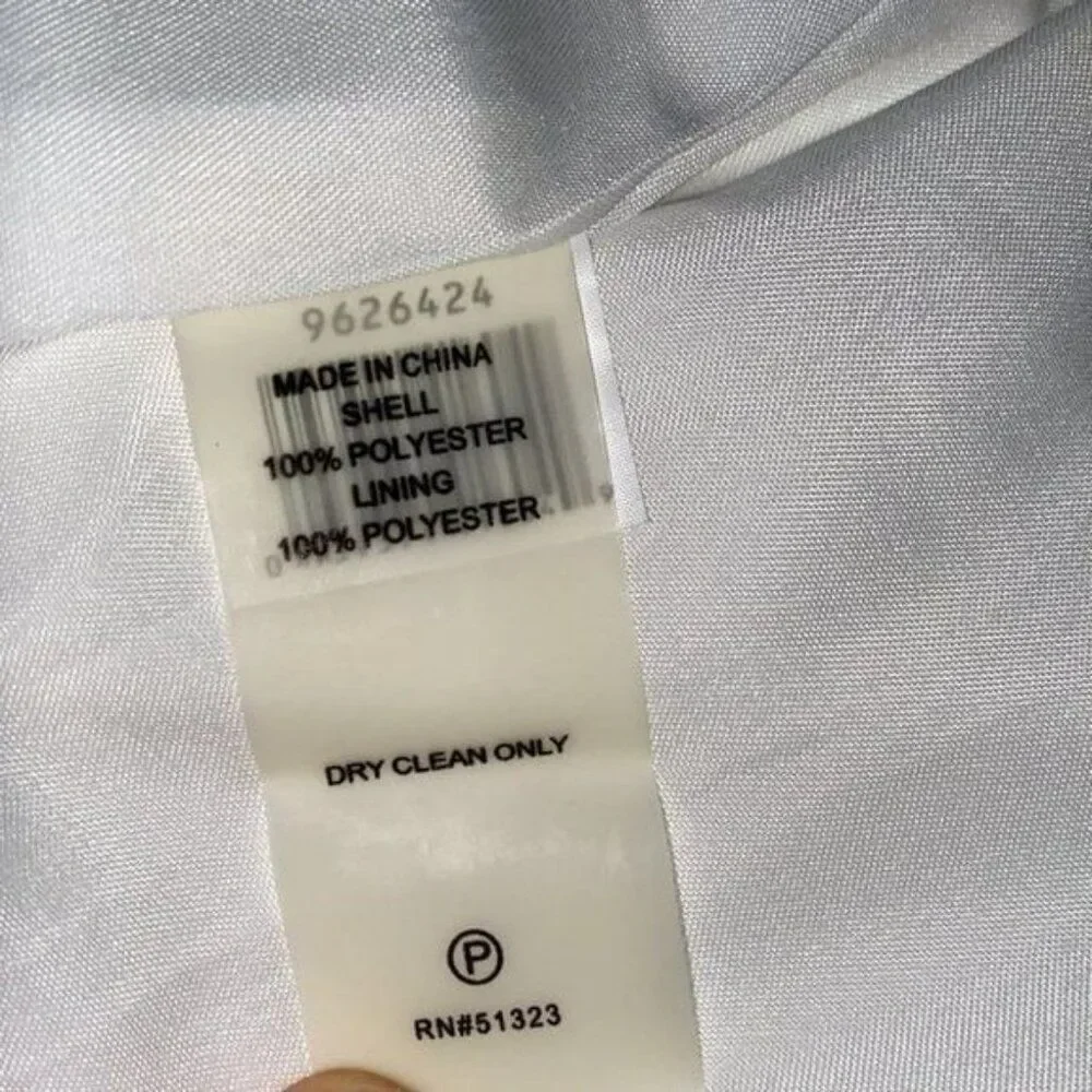 Vince Camuto Women White Hi-Lo Hem Wrap Skirt Size 8P